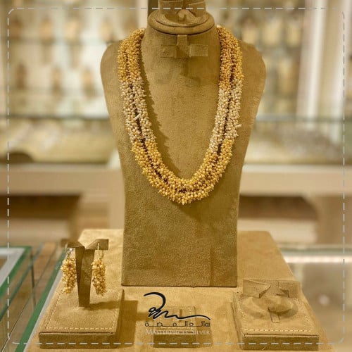 طقم لولو ذهبي نسائي فاخر