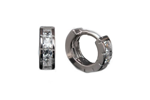 حلق فضة مدوره