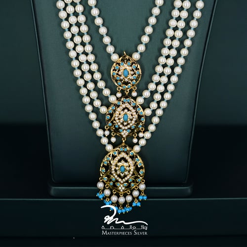 طقم لولو فضة هندي فاخر