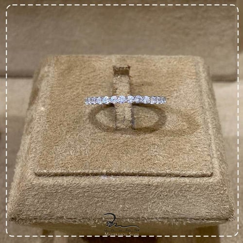 طقم فضة ناعم زركون لامع