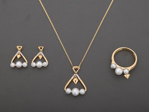 طقم لؤلؤ بناتي أكويا