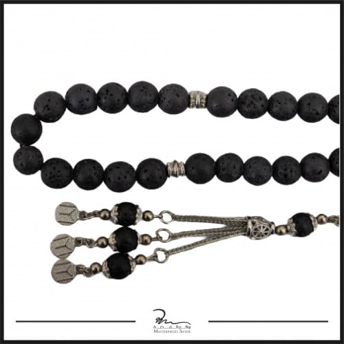 سبحة من الحجر البركاني