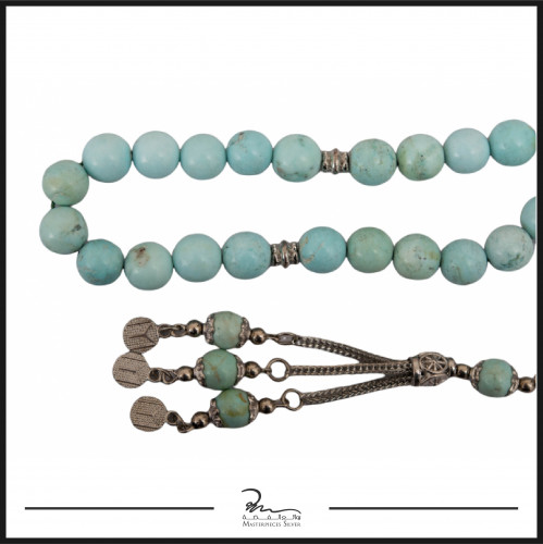 سبحة من الفيروز الازرق