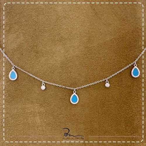 سلاسل نسائية فضة فخمة تشوكر فضه