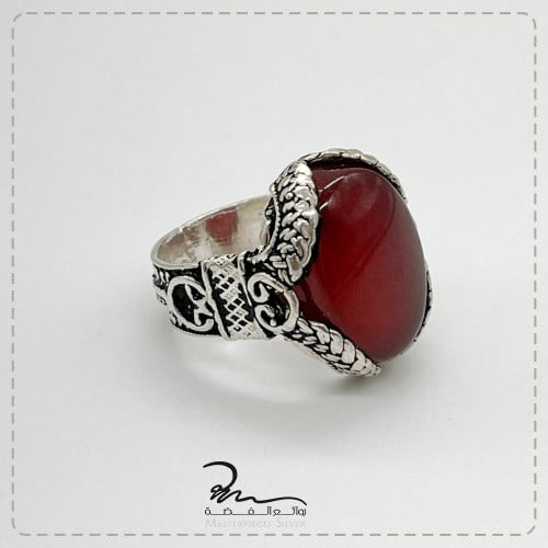 خاتم عقيق نادر رجالي