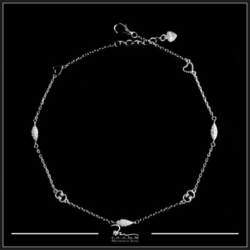 خلخال الربيع فضة عيار 925 ناعم للقدم