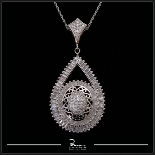 تعليقة فضة فخمة