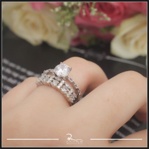 خاتم فضة نسائي