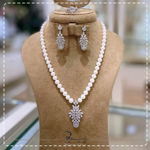 طقم لولو صغير وفضة عيار925