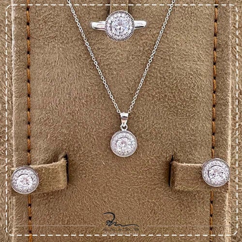 اطقم فضة ناعمة لامعة كاملة