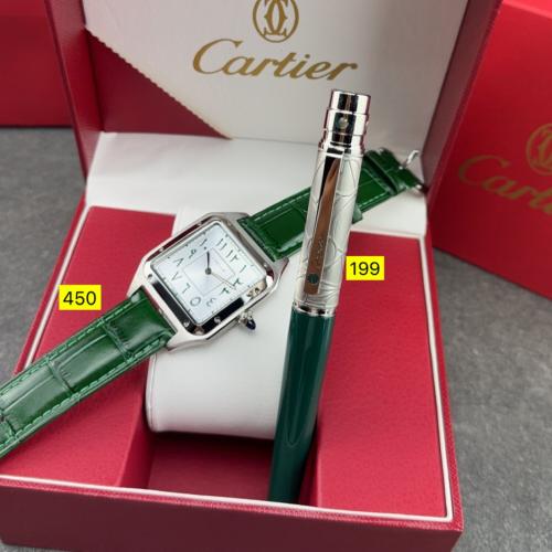 عرض فاخر من كارتير طقم ساعة وقلم كارتير الأصلي