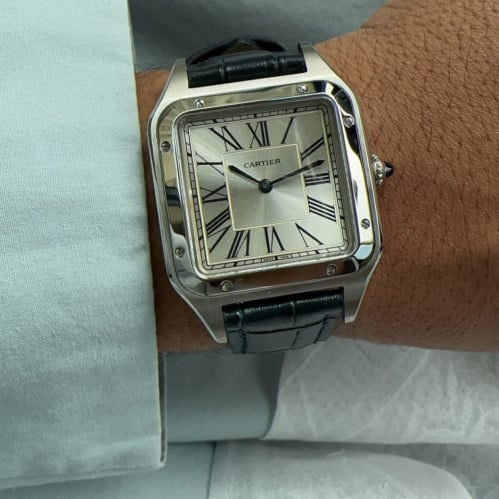 سانتوس كحلي جلد