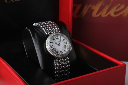 ساعة كارتير نسائي سلفر كامل