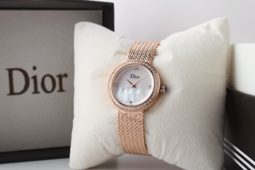 ساعة ديور روز قولد