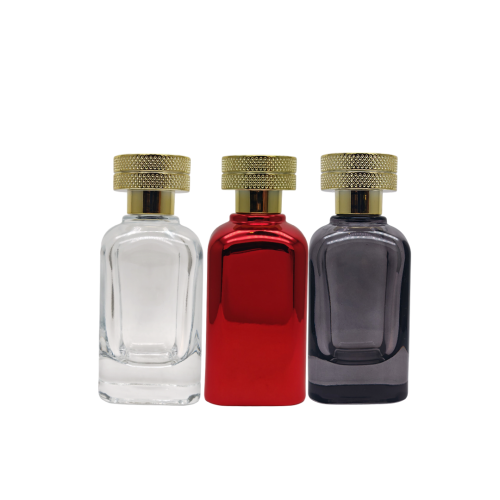 زجاجة عطور مستطيل مبروم 100 مل - كبس