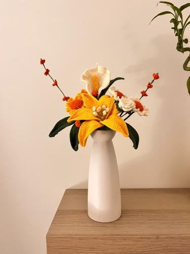 Yellow Flowers Vase