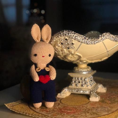 Bunny Overalls Plush 03