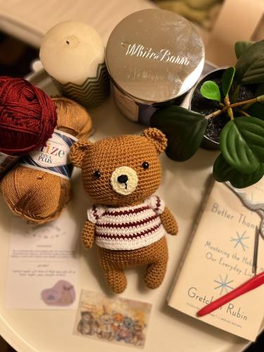 Cute Bear Wearing T-Shirt
