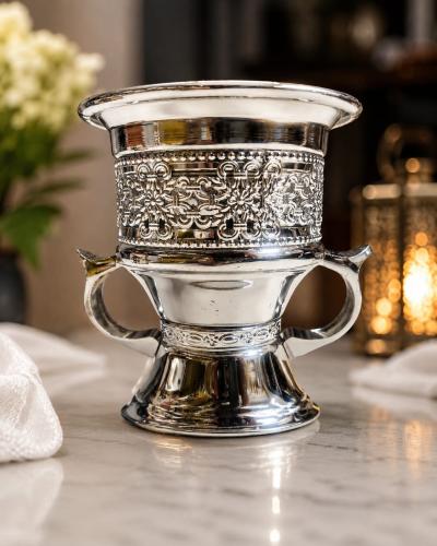 Incense Burner For Charcoal Silver مبخرة فحم فضية