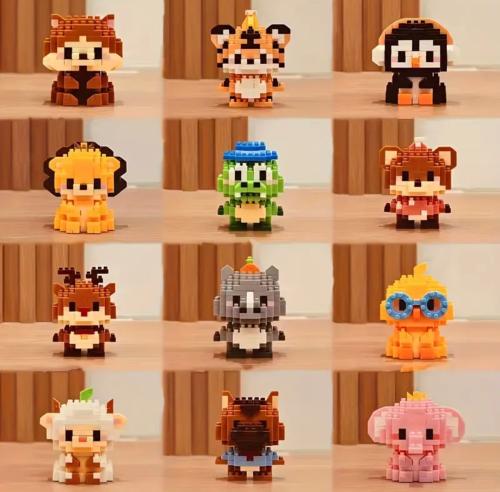 مكعبات بناء (حيوانات 2)