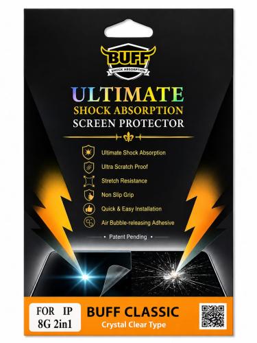 BUFF Shock Absorption Screen Protector IP 8G 2in1...