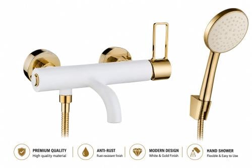 White Automatic Shower Mixer - JA 8981GR خلاط دش أ...