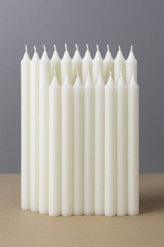 20 Pieces Scented Candles White 2 X 19CM 20 قطعة م...
