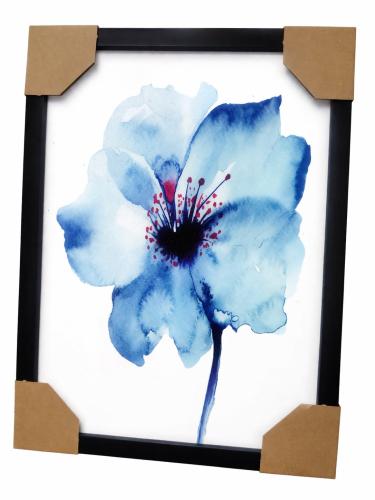 Blue Floral Watercolor Frame Art لوحة فنية مؤطرة ب...