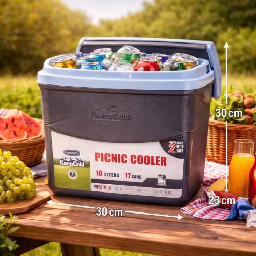 KeepCold Premium Picnic Ice Box – 10L (17 Cans) صن...
