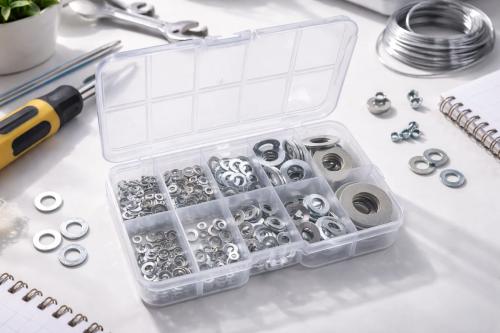 Premium Stainless Steel Washer Assortment Kit (Mul...
