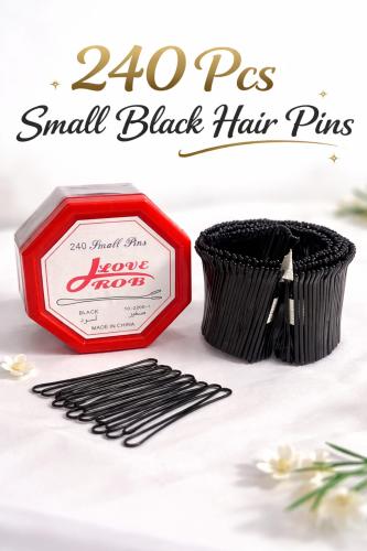 240 Pcs Black Small Hair Pins 240 قطعة من دبابيس ا...