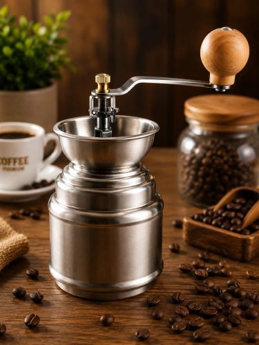Stainless Steel Manual Coffee Grinder مطحنة قهوة ي...