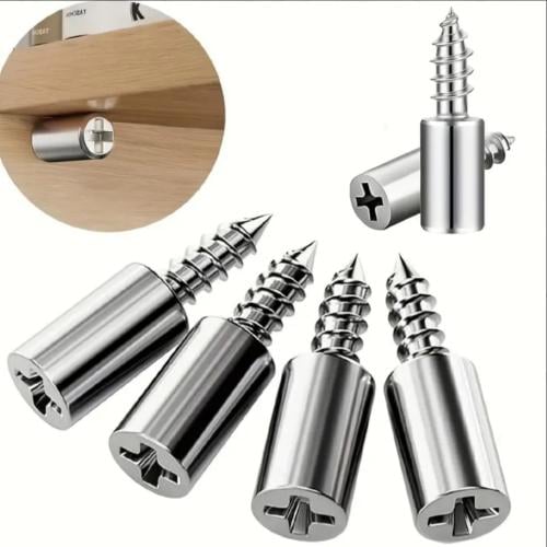 Bookshelf Support Pins & 20 Pcs White Rubber Sleev...