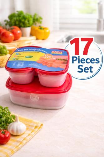 RATAN Multi-Use Storage Containers 17 pcs Set مجمو...