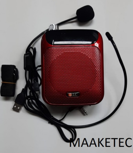 مكبر صوت محمول DLC-AM3907 ، أحمر ، ضمان لمدة 2 سنة...