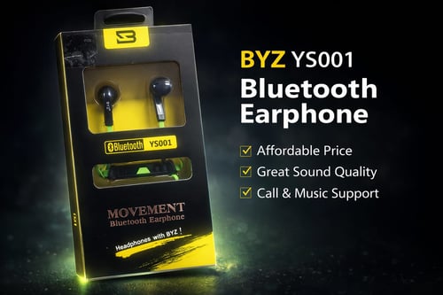 BYZ Movement Bluetooth Earphone YS001سماعة بلوتوث...