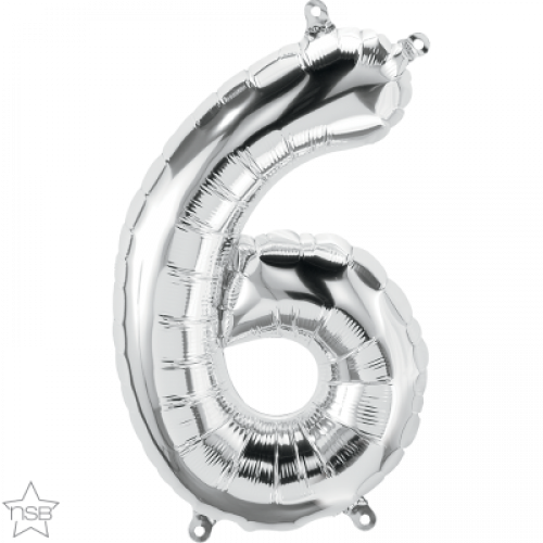 FOIL LARGE NUMBER SILVER (عدد 5 قطع) 6