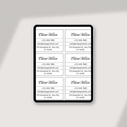 تصميم بطاقات عمل 10 حبات تصاميم مختلفة