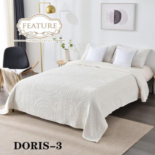 غطاء نفر ونصف دوريس مخمل ماركة فيتشر - 3