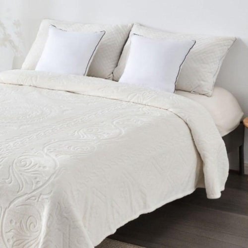 غطاء نفر ونصف دوريس مخمل ماركة فيتشر - 3