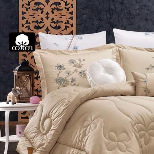 مفرش اكسفورد نفرين - 8 قطع قطن 100% - OXFORD 005