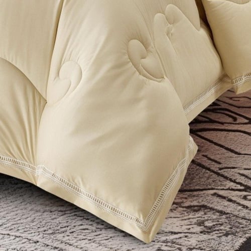 مفرش فندقي قطن 100% مطرز فريدة 7 قطع -2