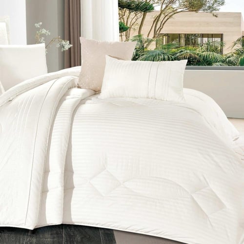 مفرش فندقي قطن 100% مطرز فلام 8 قطع - 2