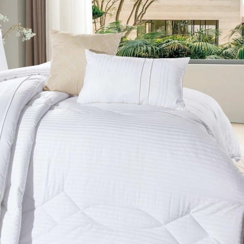 مفرش فندقي قطن 100% مطرز فلام 8 قطع - 1