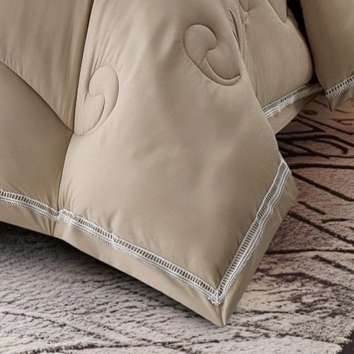 مفرش فندقي قطن 100% مطرز فريدة 7 قطع -3