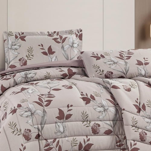 طقم مفرش ايند بنقشة ناعمة 4 قطع