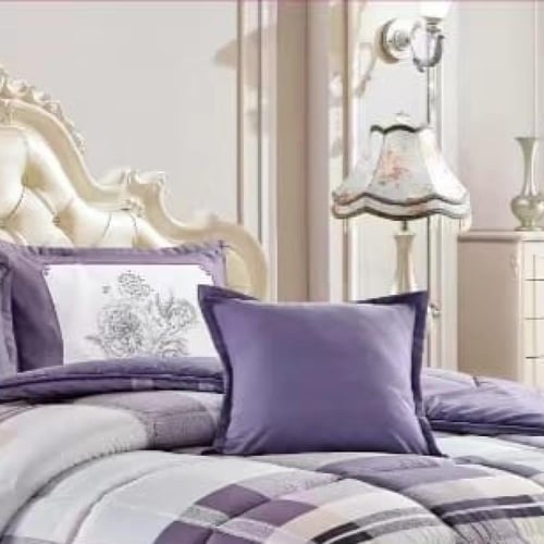 مفرش خزامى نفر ونص 4 قطع - BG05