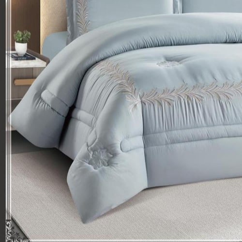 طقم مفرش الفندقي - لمسة عصرية لغرفتك 6 قطع