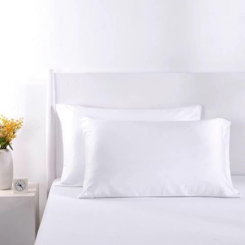 تلبيس مخدة فندقي أبيض 50 ٪ قطن