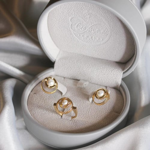 حلق نور 18K-Natural Diamond